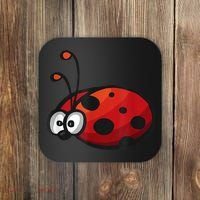 Cute Ladybug Squad I Love Ladybugs Birthday Bugs Nature Gift Coaster thumb 0