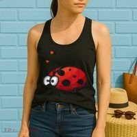 Cute Ladybug Squad I Love Ladybugs Birthday Bugs Nature Gift Women's Tank Top thumb 2