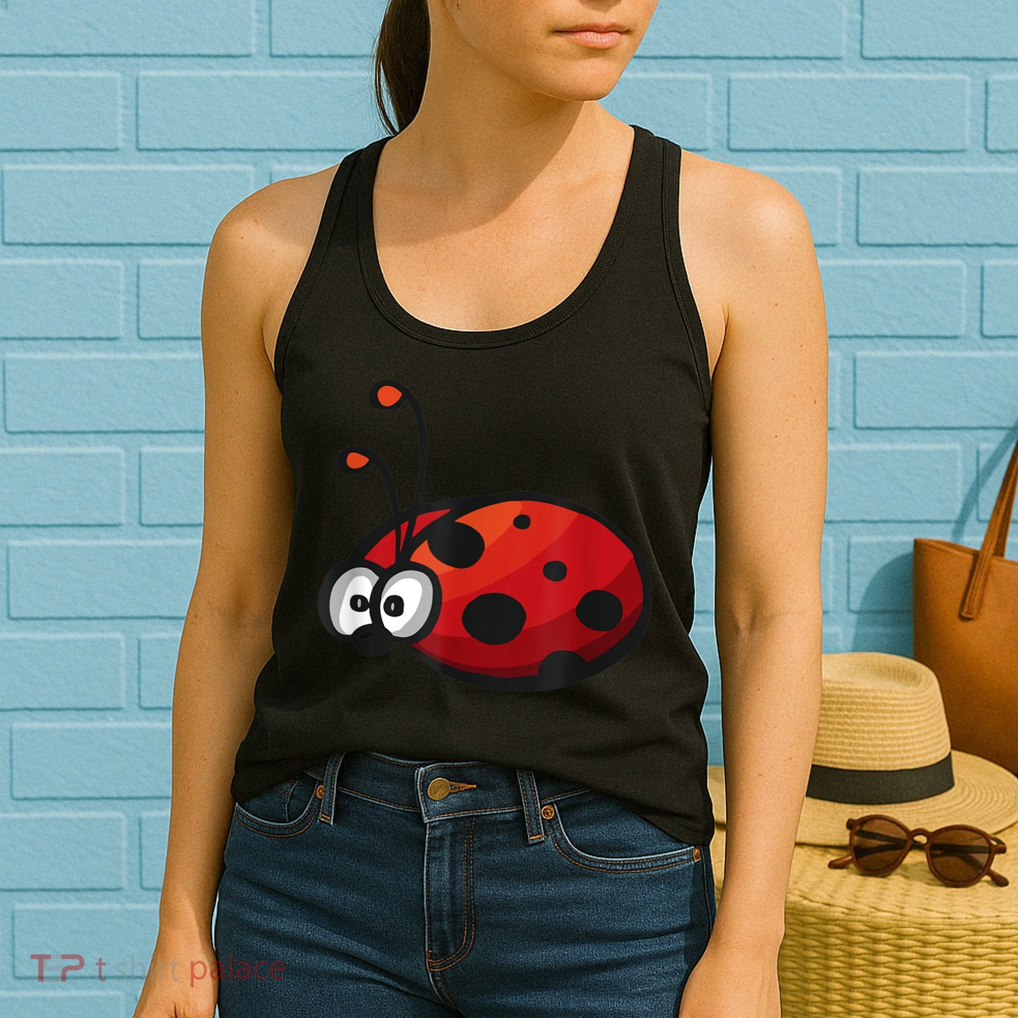Cute Ladybug Squad I Love Ladybugs Birthday Bugs Nature Gift Women's Tank Top