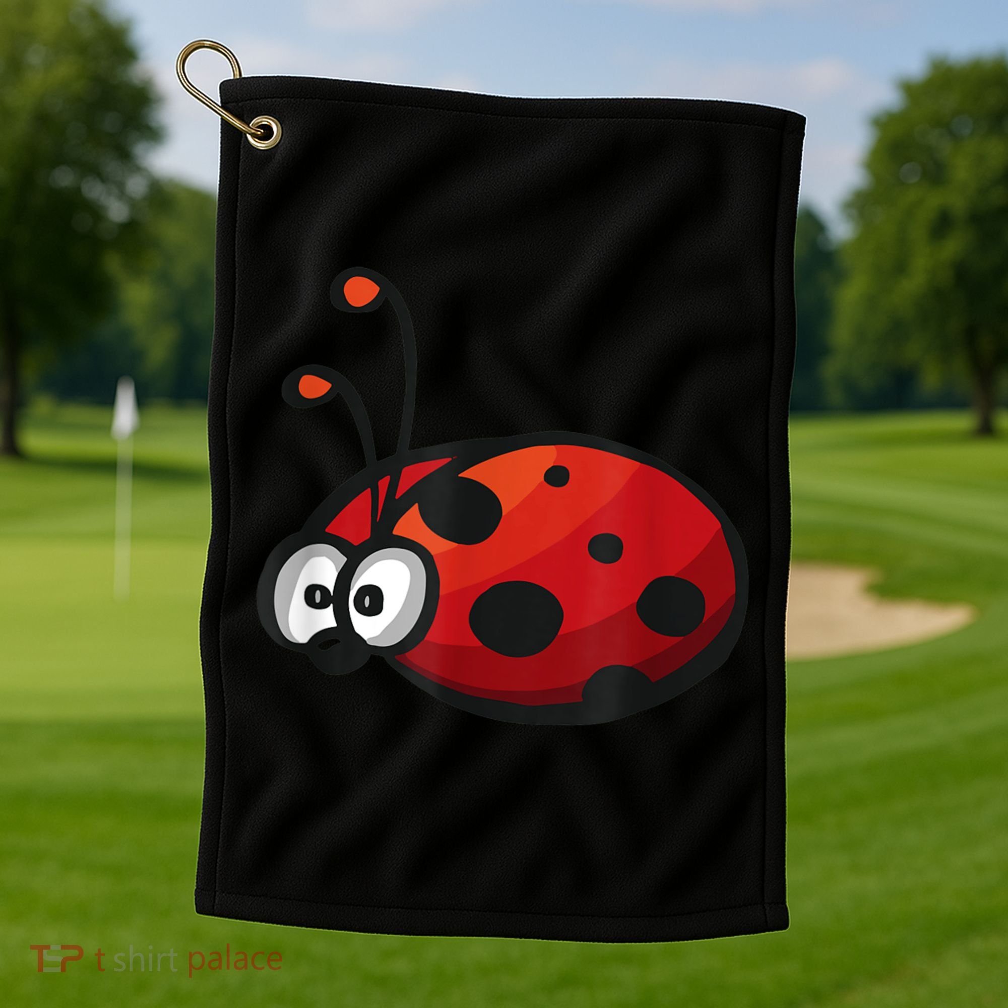 Cute Ladybug Squad I Love Ladybugs Birthday Bugs Nature Gift Golf Towel