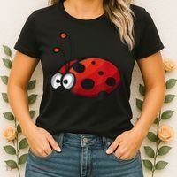 Cute Ladybug Squad I Love Ladybugs Birthday Bugs Nature Gift Women's T-Shirt thumb 2