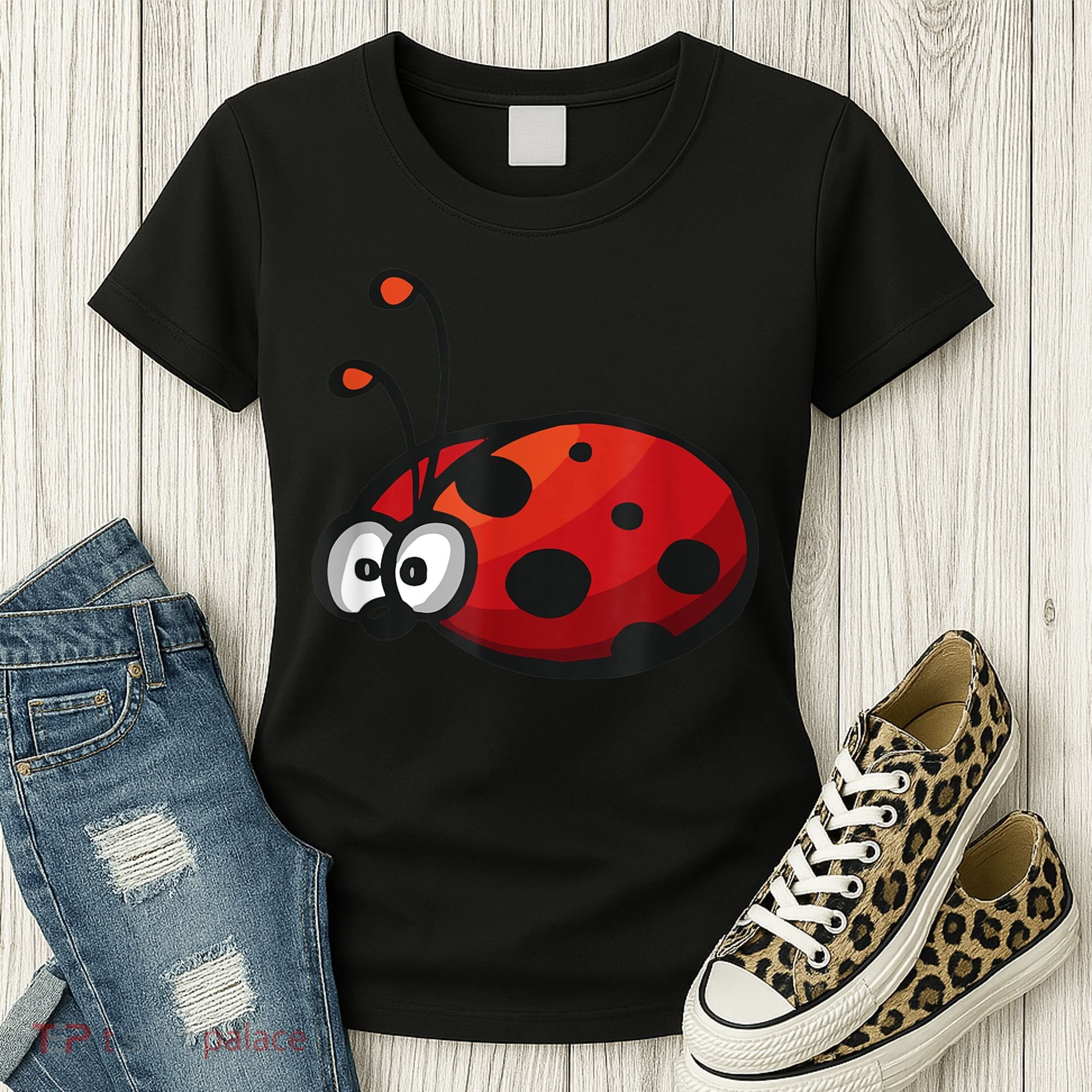Cute Ladybug Squad I Love Ladybugs Birthday Bugs Nature Gift Women's T-Shirt