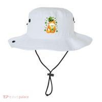 Cute Lucky St PatrickS Day Orange Tabby Cat Bucket Hat thumb 0