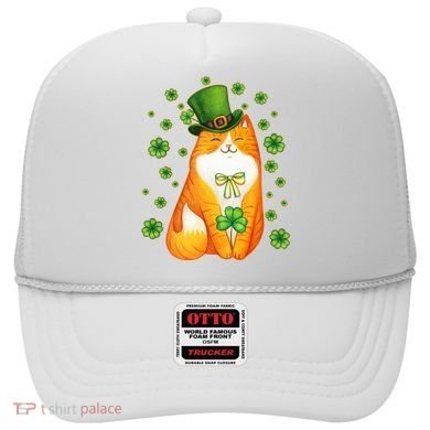 Cute Lucky St PatrickS Day Orange Tabby Cat Hat