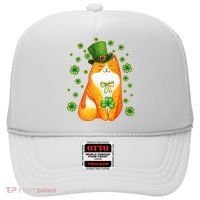 Cute Lucky St PatrickS Day Orange Tabby Cat Hat thumb 0