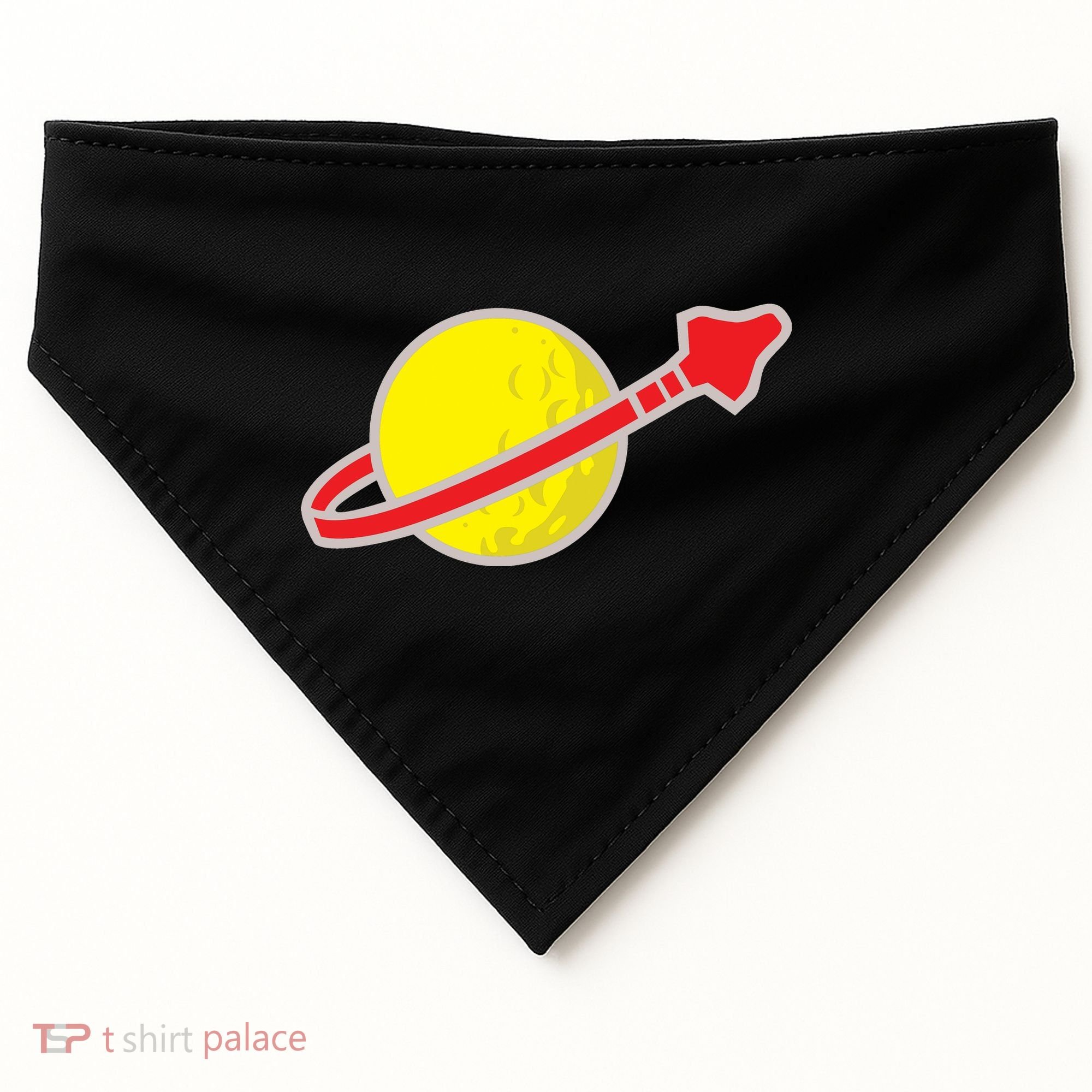 Classic Spaceman Rocket USA-Made Doggie Bandana