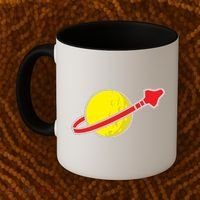 Classic Spaceman Rocket Coffee Mug thumb 2