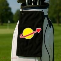 Classic Spaceman Rocket Golf Towel thumb 2