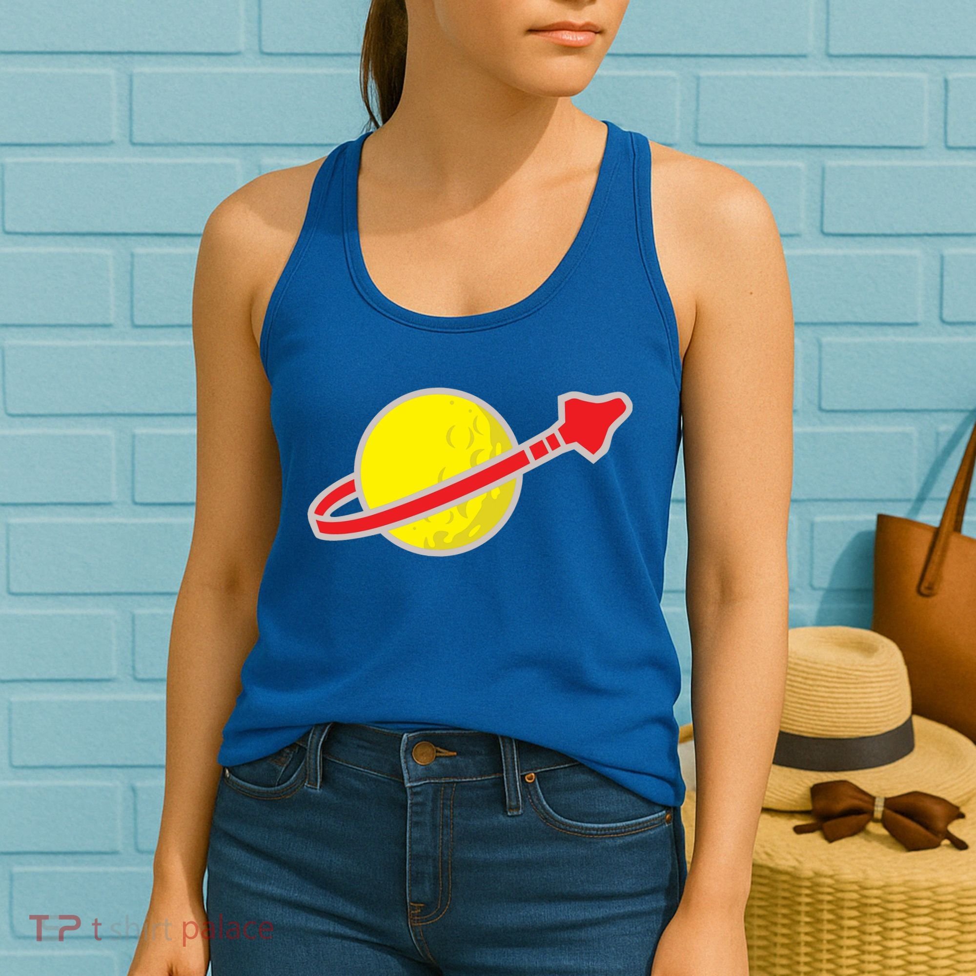 Classic Spaceman Rocket Women's Tank Top