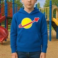 Classic Spaceman Rocket Kids Hoodie thumb 2