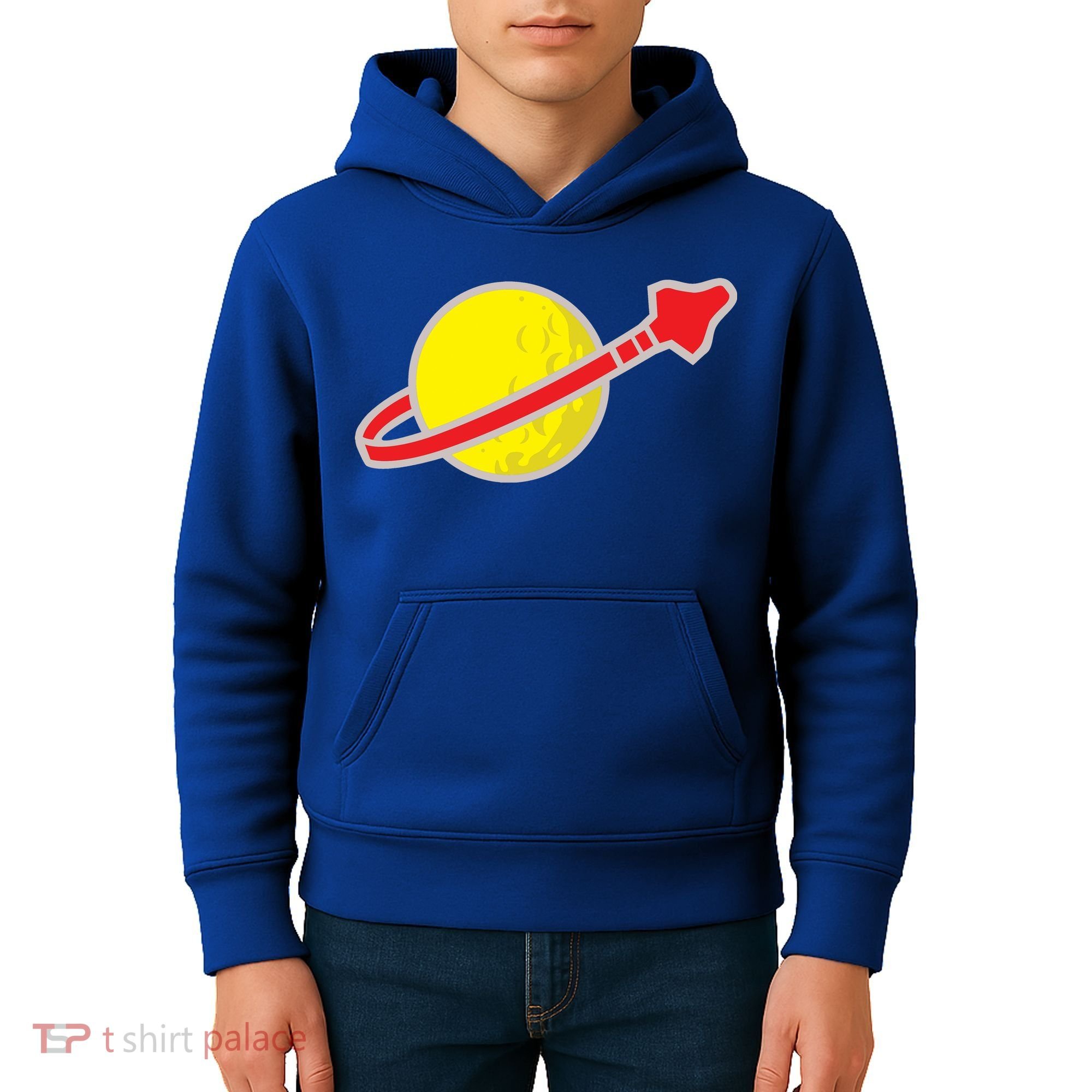 Classic Spaceman Rocket Kids Hoodie