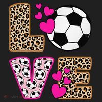 Cute Love Soccer Leopard Print  Girls Soccer Hat thumb 2