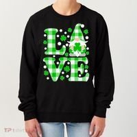 Cute Love St Patrick's Day Lucky Shamrock Gnome Women's Sweatshirt thumb 0