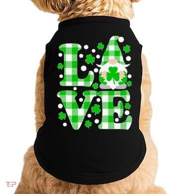 Cute Love St Patrick's Day Lucky Shamrock Gnome Doggie Tank
