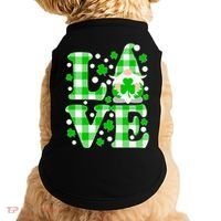 Cute Love St Patrick's Day Lucky Shamrock Gnome Doggie Tank thumb 0