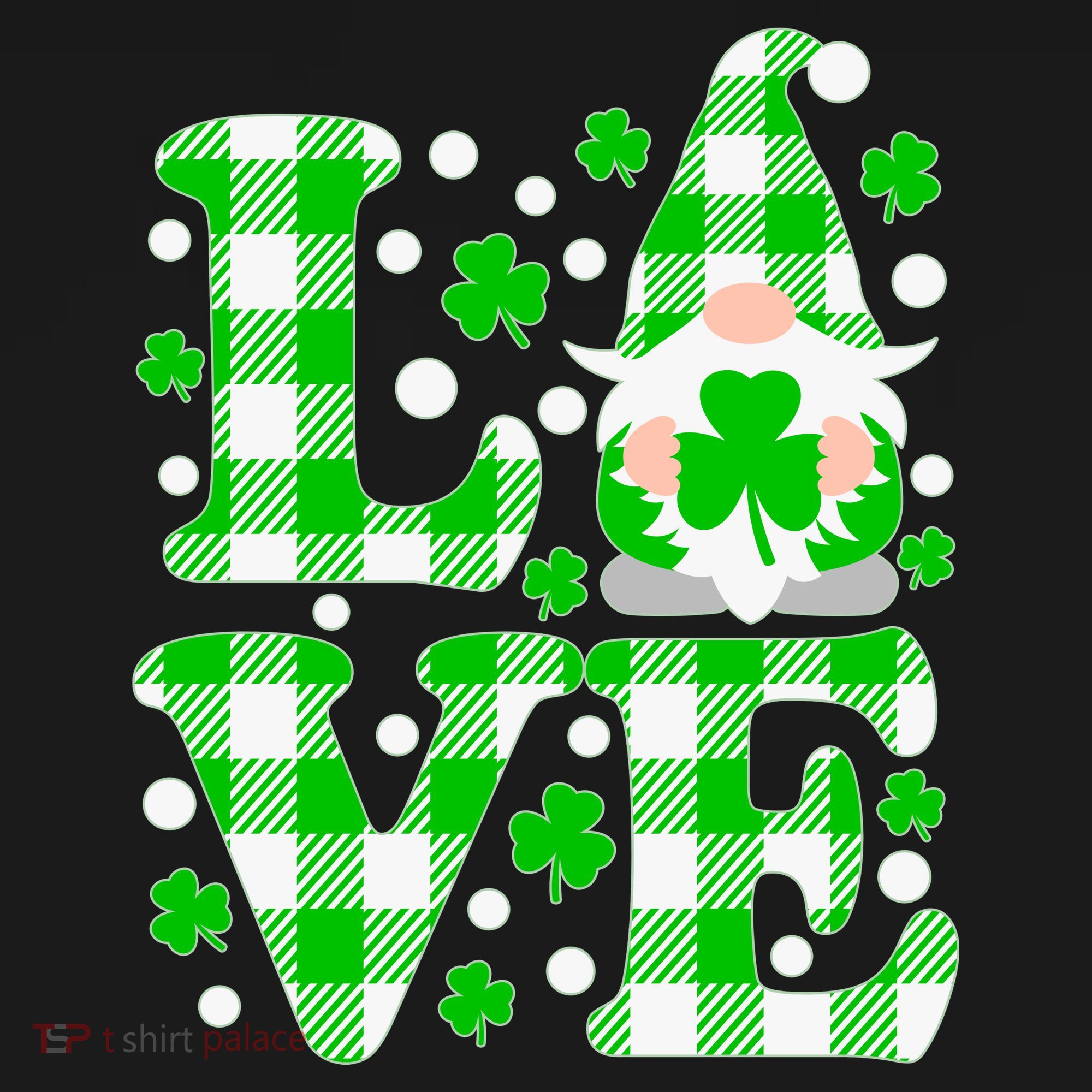 Cute Love St Patrick's Day Lucky Shamrock Gnome Backpack