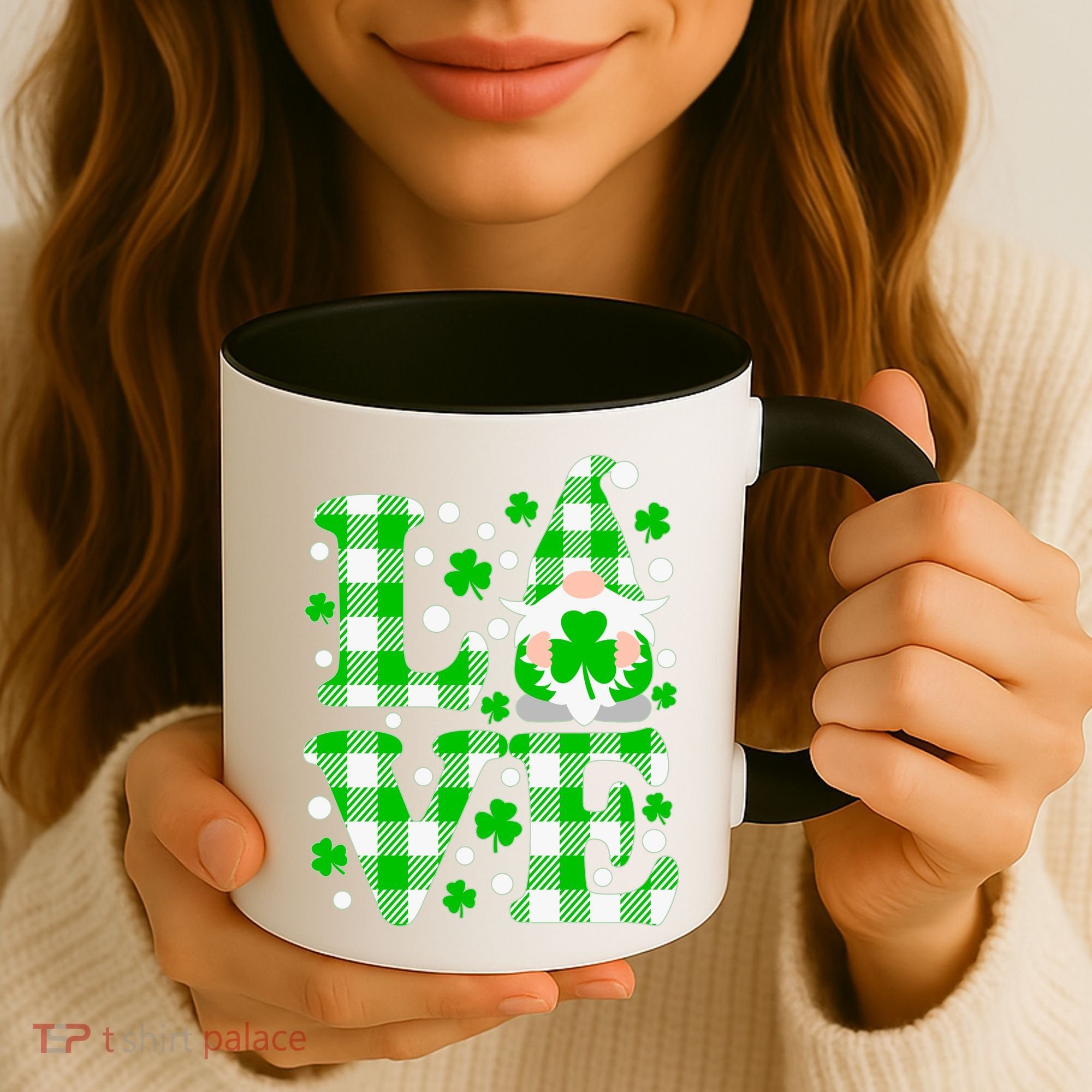 Cute Love St Patrick's Day Lucky Shamrock Gnome Coffee Mug