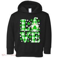 Cute Love St Patrick's Day Lucky Shamrock Gnome Toddler Hoodie thumb 0