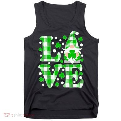 Cute Love St Patrick's Day Lucky Shamrock Gnome Tank Top