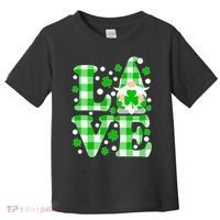 Cute Love St Patrick's Day Lucky Shamrock Gnome Toddler T-Shirt thumb 0