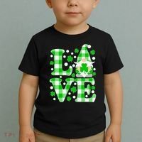Cute Love St Patrick's Day Lucky Shamrock Gnome Toddler T-Shirt thumb 2