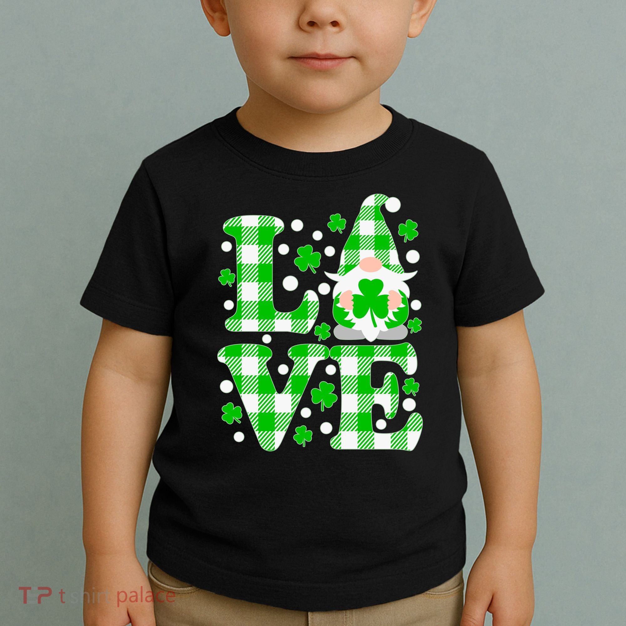 Cute Love St Patrick's Day Lucky Shamrock Gnome Toddler T-Shirt