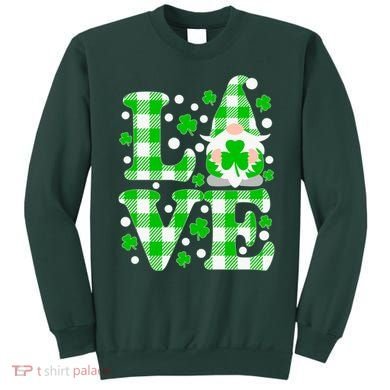 Cute Love St Patrick's Day Lucky Shamrock Gnome Sweatshirt