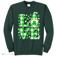 Cute Love St Patrick's Day Lucky Shamrock Gnome Sweatshirt thumb 0