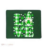 Cute Love St Patrick's Day Lucky Shamrock Gnome Mousepad thumb 0