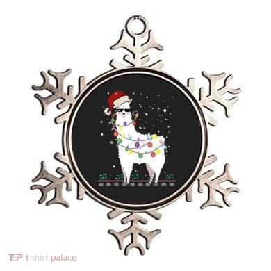 Christmas Llama Santa Hat Ugly Xmas Tree Alpaca Gift T Ornament