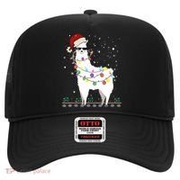Christmas Llama Santa Hat Ugly Xmas Tree Alpaca Gift T Hat thumb 0