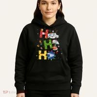 Christmas Lighting Santa Claus Ho Ho Ho Postal Worker Hoodie thumb 5