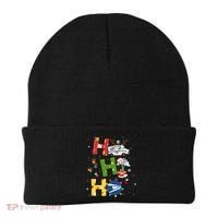 Christmas Lighting Santa Claus Ho Ho Ho Postal Worker Beanie thumb 0