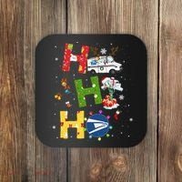 Christmas Lighting Santa Claus Ho Ho Ho Postal Worker Coaster thumb 0