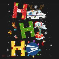 Christmas Lighting Santa Claus Ho Ho Ho Postal Worker Women's Hoodie thumb 2