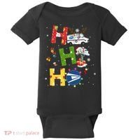 Christmas Lighting Santa Claus Ho Ho Ho Postal Worker Baby Bodysuit thumb 0