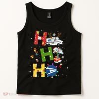 Christmas Lighting Santa Claus Ho Ho Ho Postal Worker Tank Top thumb 2