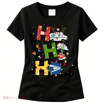 Christmas Lighting Santa Claus Ho Ho Ho Postal Worker Women's T-Shirt