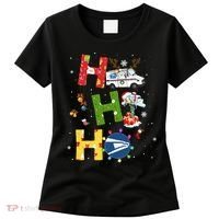 Christmas Lighting Santa Claus Ho Ho Ho Postal Worker Women's T-Shirt thumb 0