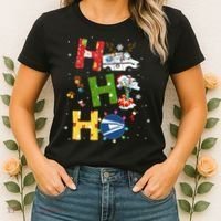 Christmas Lighting Santa Claus Ho Ho Ho Postal Worker Women's T-Shirt thumb 2