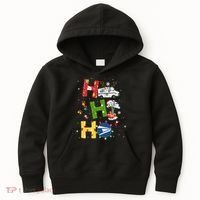 Christmas Lighting Santa Claus Ho Ho Ho Postal Worker Kids Hoodie thumb 0