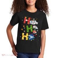 Christmas Lighting Santa Claus Ho Ho Ho Postal Worker Kids T-Shirt thumb 2