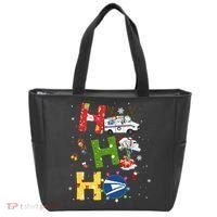 Christmas Lighting Santa Claus Ho Ho Ho Postal Worker Tote Bag thumb 0