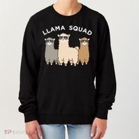 Cool Llama Squad Funny Gift Cria Herd Of Llamas Apparel Women's Sweatshirt thumb 0