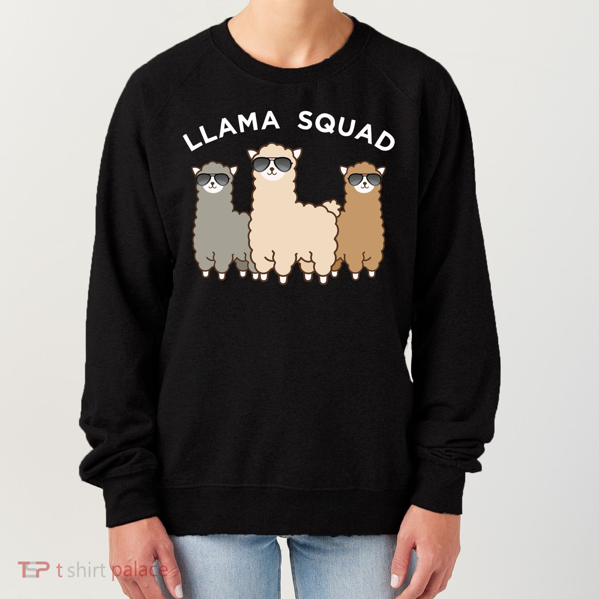 Cool Llama Squad Funny Gift Cria Herd Of Llamas Apparel Women's Sweatshirt