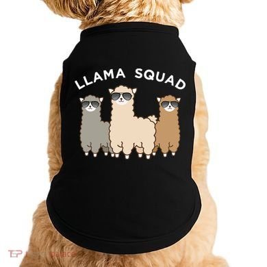 Cool Llama Squad Funny Gift Cria Herd Of Llamas Apparel Doggie Tank