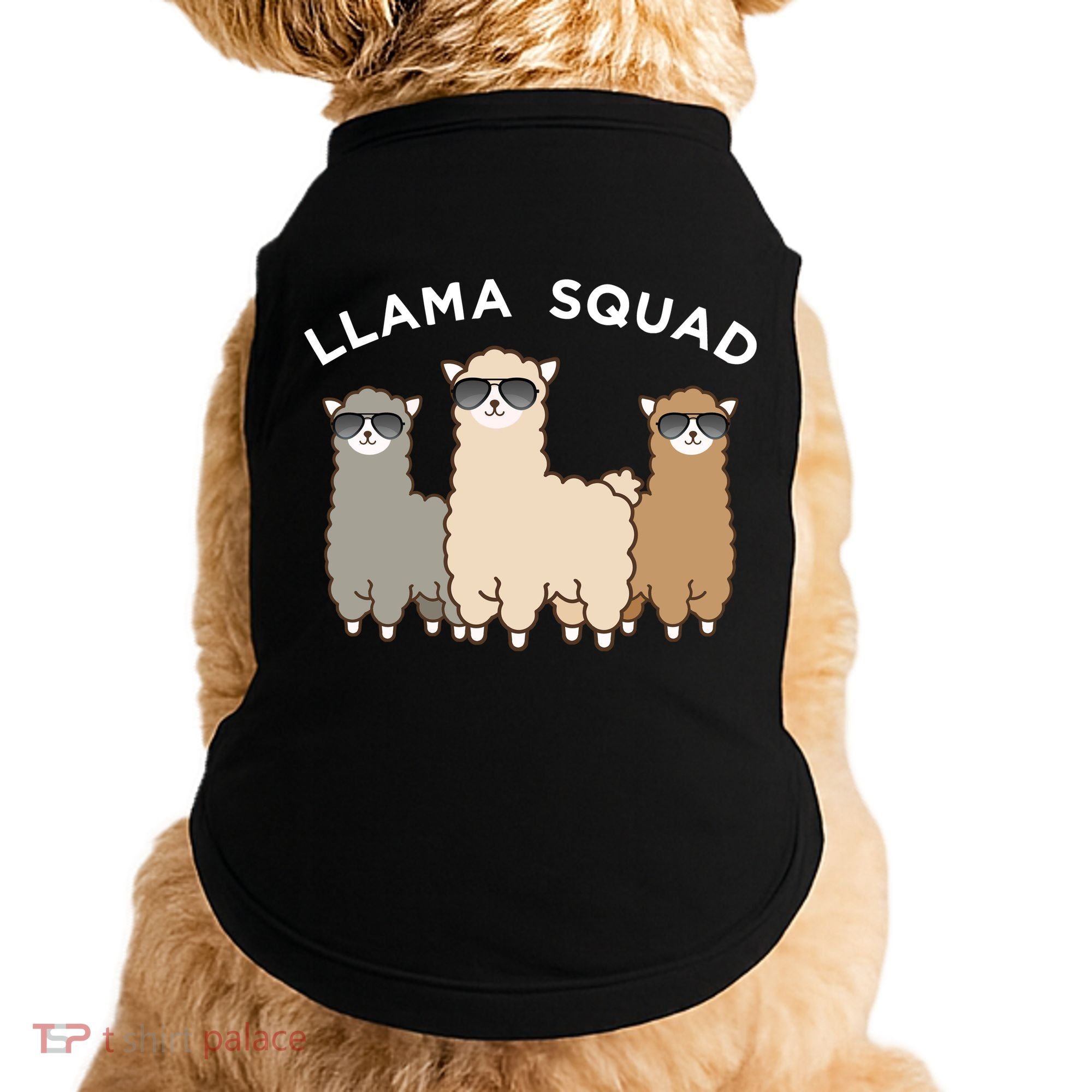 Cool Llama Squad Funny Gift Cria Herd Of Llamas Apparel Doggie Tank