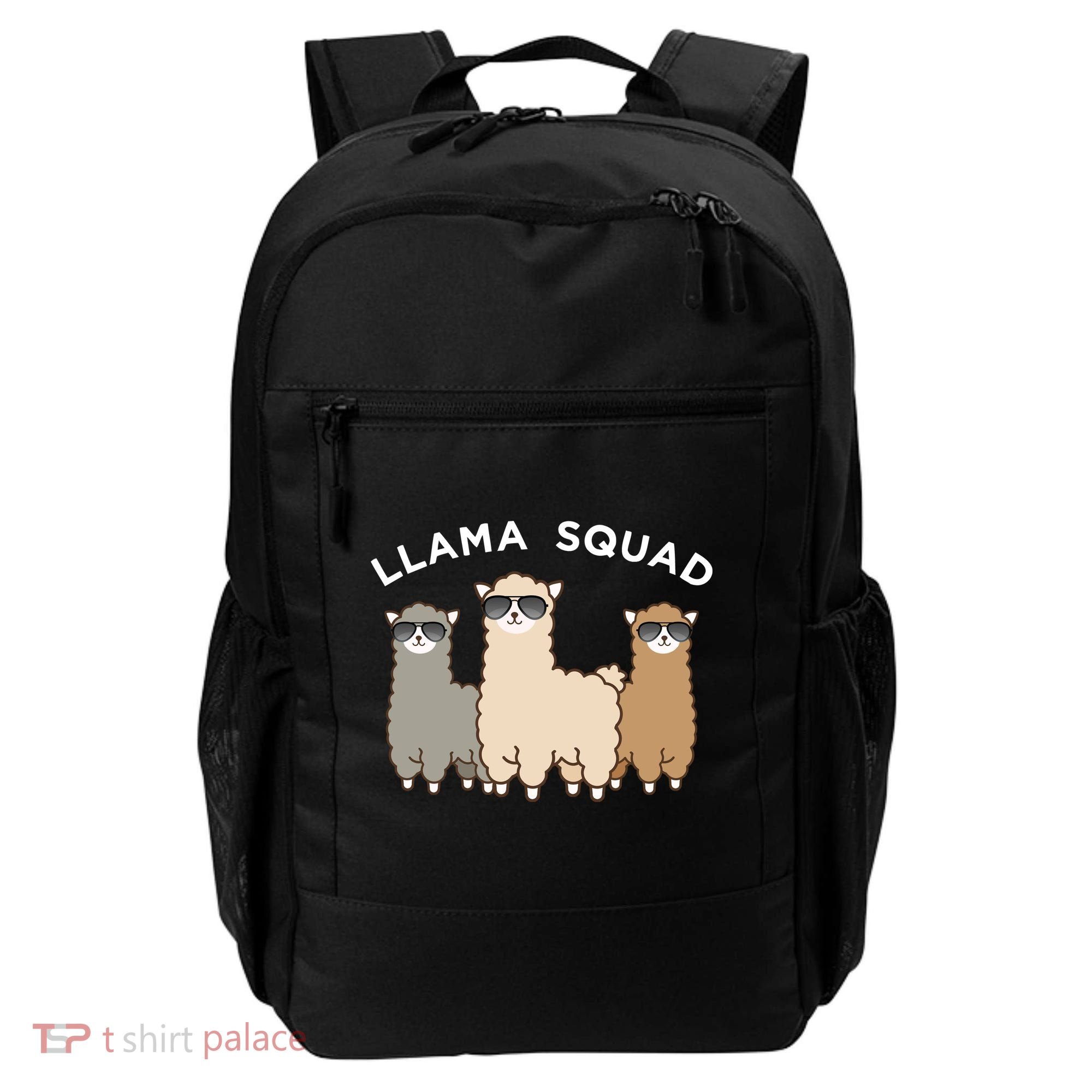 Cool Llama Squad Funny Gift Cria Herd Of Llamas Apparel Backpack