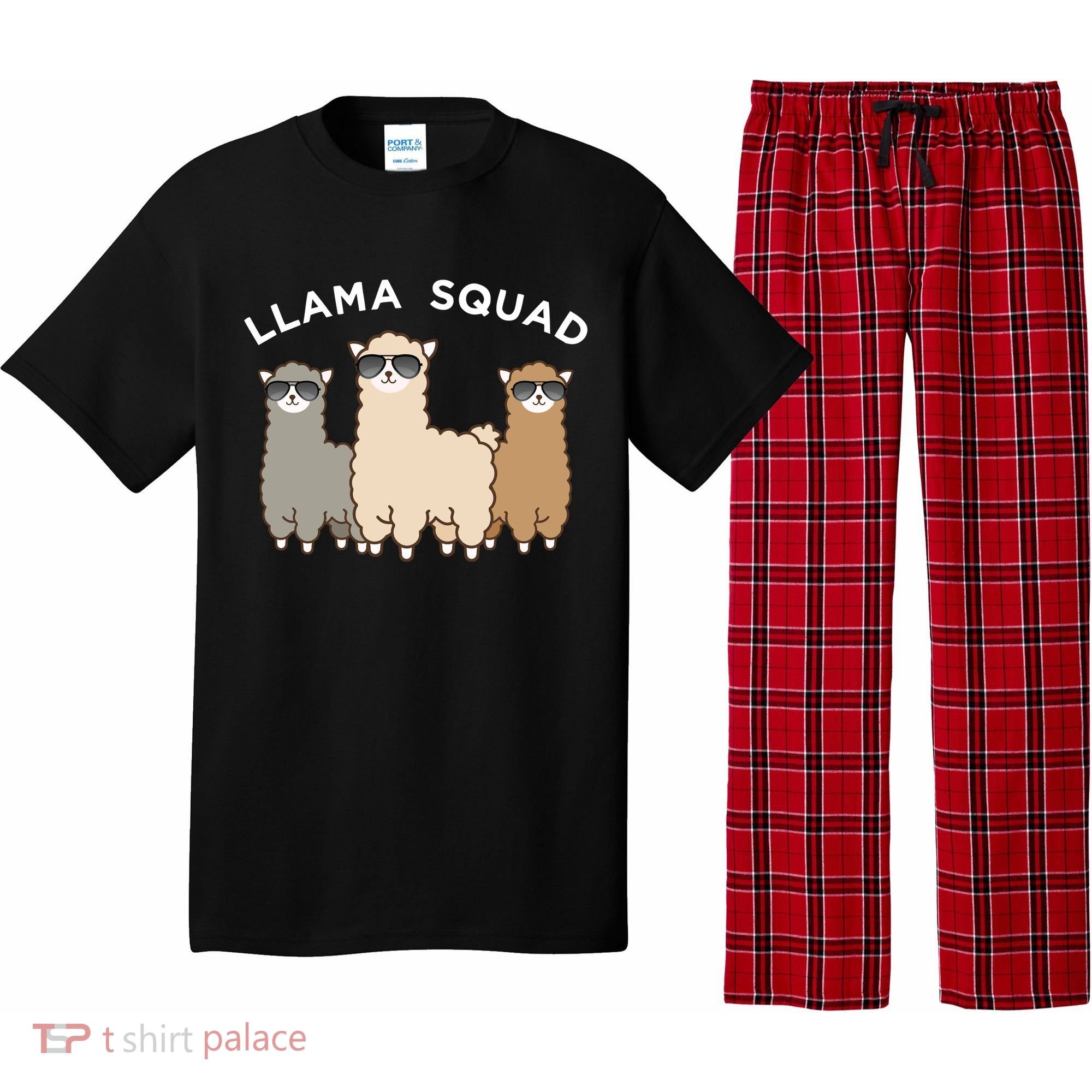 Cool Llama Squad Funny Gift Cria Herd Of Llamas Apparel Pajama Set