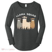 Cool Llama Squad Funny Gift Cria Herd Of Llamas Apparel Women's Perfect Tri Tunic Long Sleeve Shirt thumb 0